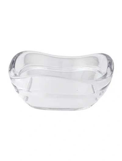 Pre-owned Tiffany & Co Crystal Centerpiece Bowl In Clear