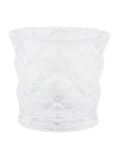 Pre-owned Tiffany & Co Crystal Diamond Votive In Transparent