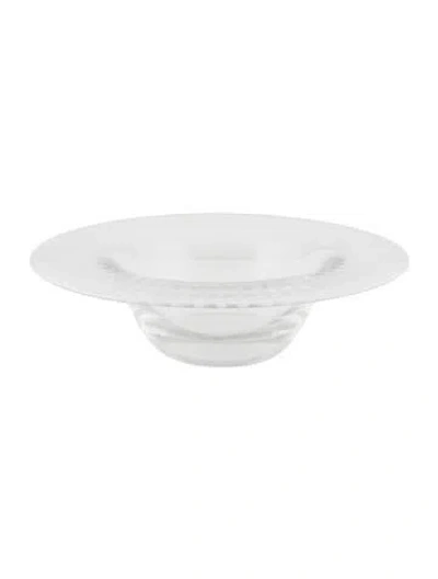 Pre-owned Tiffany & Co Crystal Etched Bowl In Transparent