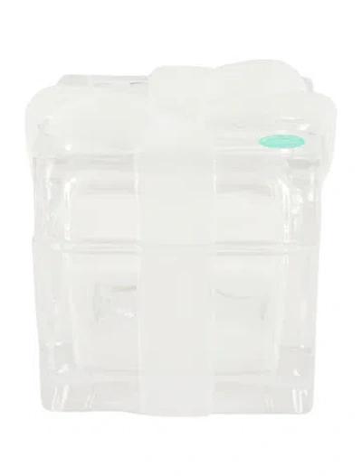 Pre-owned Tiffany & Co Crystal Gift Catchall Box In Transparent