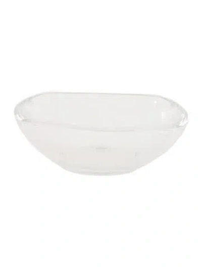 Pre-owned Tiffany & Co Crystal Nut Dish In Clear
