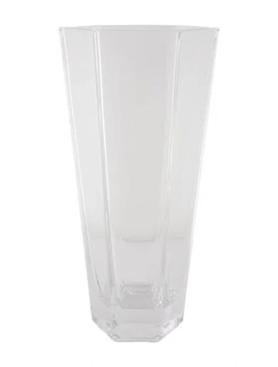 Pre-owned Tiffany & Co Crystal Vase In Transparent