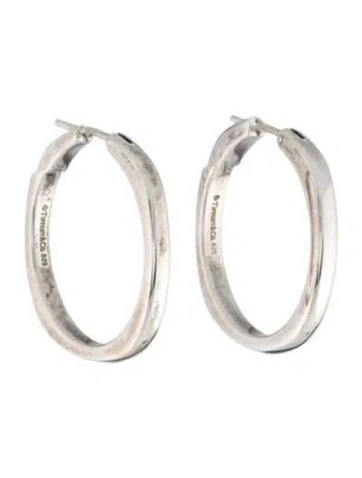 Pre-owned Tiffany & Co Cushion Square Hoop Earrings In Multi