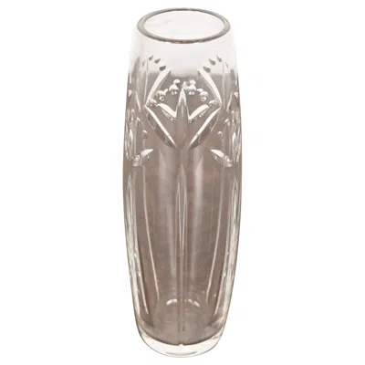 Pre-owned Tiffany & Co . Cut Crystal Vase In Brown