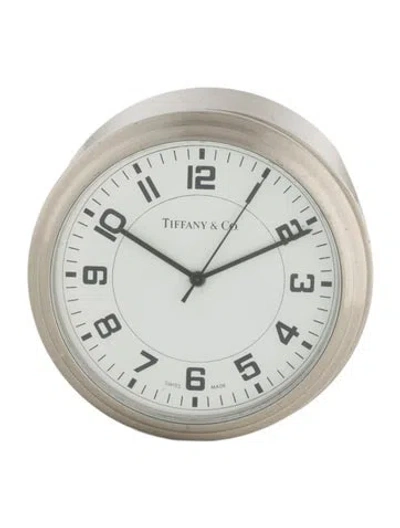 Pre-owned Tiffany & Co Desk Clock In Silver