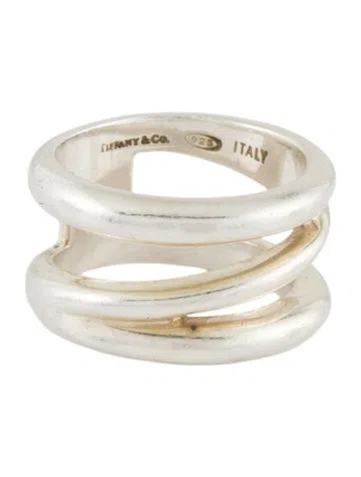 Pre-owned Tiffany & Co Diagonal Band Ring In Multi