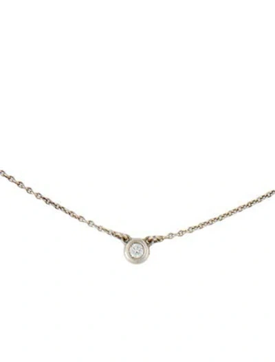 Pre-owned Tiffany & Co Diamond By The Yard Necklace, 16" In Multi