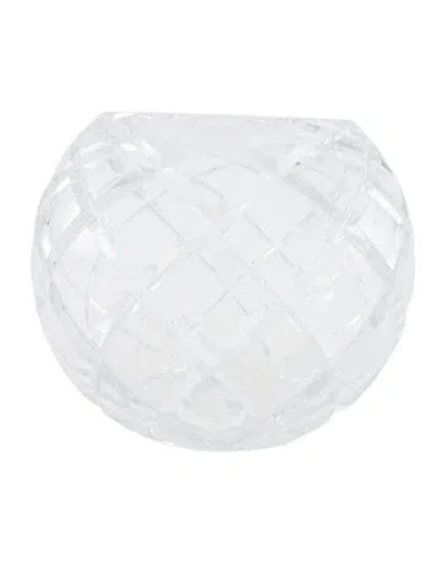 Pre-owned Tiffany & Co Diamond Cut Rose Bowl In Clear