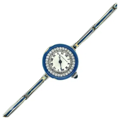 Pre-owned Tiffany & Co . Diamond Enamel Watch In Multi