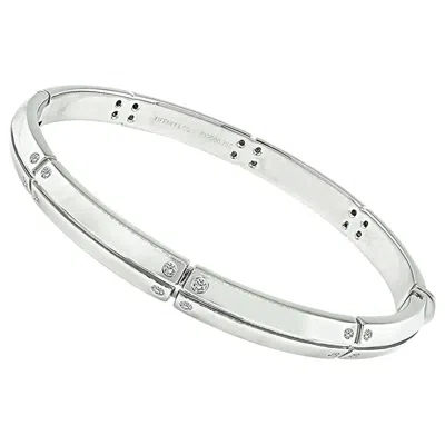 Pre-owned Tiffany & Co . Diamond Gold Bangle In Multi