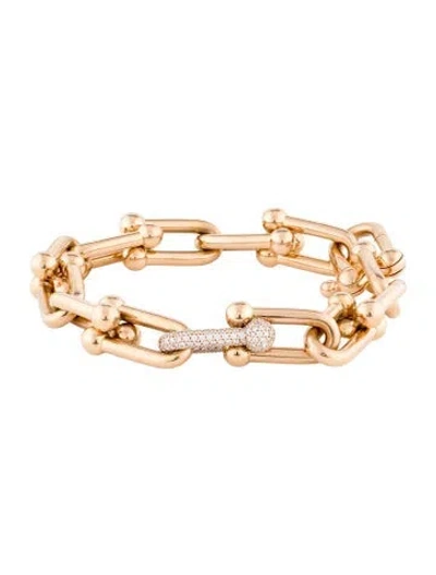 Pre-owned Tiffany & Co Diamond Hardwear Large Link Bracelet, 6.75" In Multi