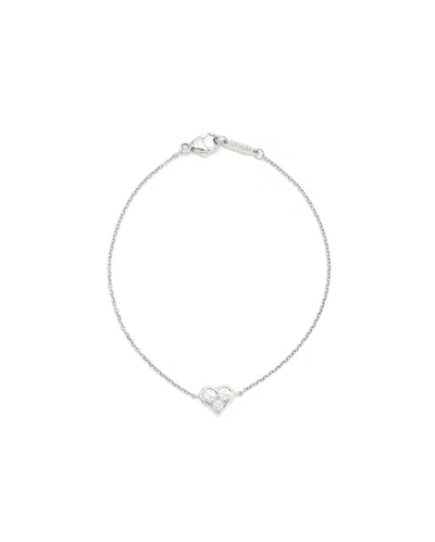 Tiffany & Co Diamond Heart Bracelet In Silver