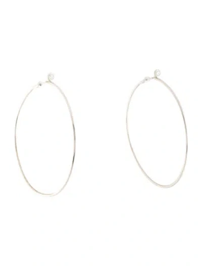 Pre-owned Tiffany & Co Diamond Hoop Earrings In Multicolor