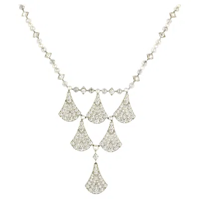 Pre-owned Tiffany & Co Diamond Lavalier Necklace By Tiffany6 & Co, 45.64 Carats In Multi