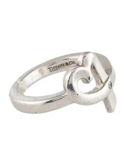 Pre-owned Tiffany & Co Diamond Loving Heart Cocktail Ring In Multi