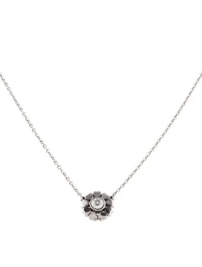 Pre-owned Tiffany & Co Diamond Paloma Picasso Crown Of Hearts Pendant Necklace, 15.75" In Multi