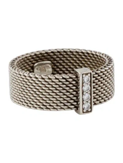 Pre-owned Tiffany & Co Diamond Somerset Mesh Band In Multi