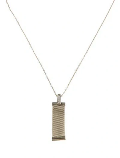 Pre-owned Tiffany & Co Diamond Somerset Necklace, 17" In Multi