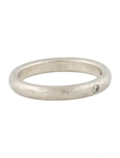 Pre-owned Tiffany & Co Diamond Stacking Band In Multi