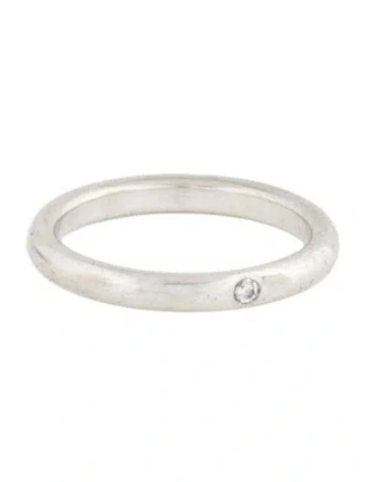 Pre-owned Tiffany & Co Diamond Stacking Band Ring In Multi