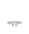 Tiffany & Co Diamond T-shaped Lip Ring In Metallic