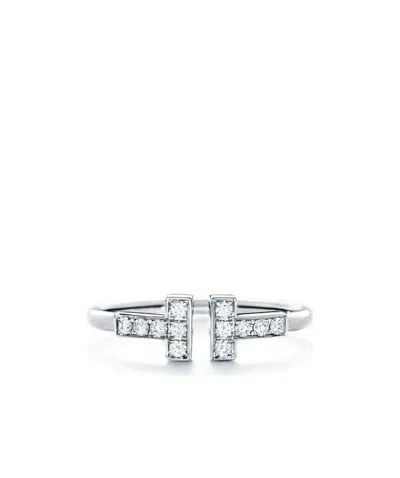 Tiffany & Co Diamond T-shaped Lip Ring In Metallic