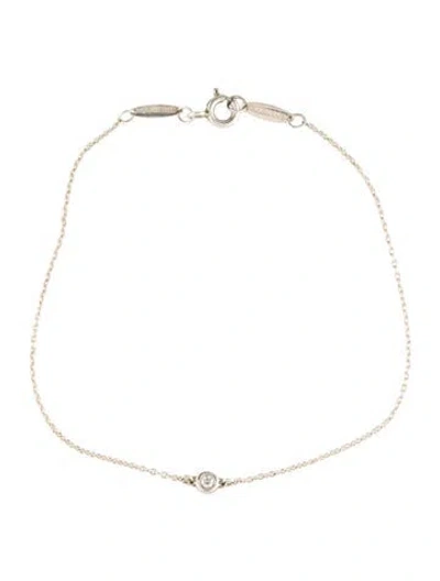 Pre-owned Tiffany & Co Diamonds By The Yard Link Bracelet, 7.75" In Multi