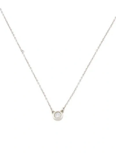 Pre-owned Tiffany & Co Diamonds By The Yard Pendant Necklace, 16" In Multi
