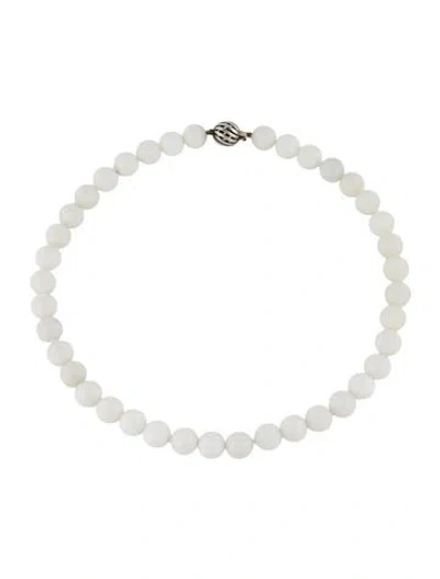 Pre-owned Tiffany & Co Dolomite Bead Necklace, 16" In Multi
