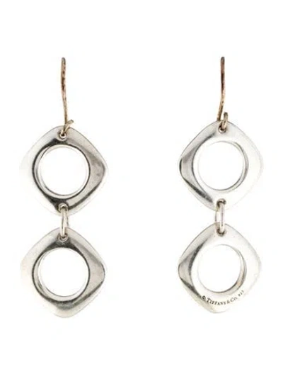 Pre-owned Tiffany & Co Double Cushion Drop Earrings In Multi