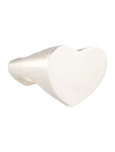Pre-owned Tiffany & Co Double Modern Heart Ring In Multi