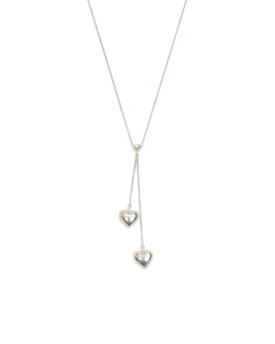 Tiffany & Co Double Silver Heart Necklace