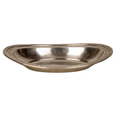 Pre-owned Tiffany & Co Early 20th Century Art Déco Sterling Silver Bread Dish-bowl By . In Brown