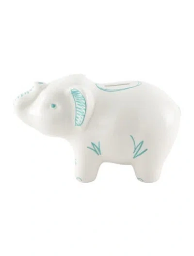 Pre-owned Tiffany & Co Elephant Coin Bank In Blue