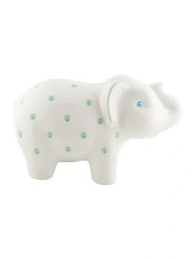Pre-owned Tiffany & Co Elephant Piggy Bank In White