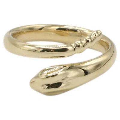 Pre-owned Tiffany & Co . Elsa Peretti 18 Karat Yellow Gold Serpent Coil Snake Band Ring