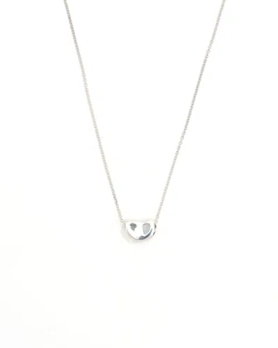 Tiffany & Co Elsa Peretti Bean Necklace In White