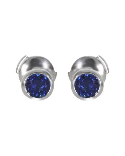 Tiffany & Co . Elsa Peretti Color By The Yard Platinum Earrings (authentic Pre-loved)