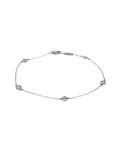 Tiffany & Co . Elsa Peretti Diamond By The Yard 0.40 Ct. Tw. Diamond Bracelet  (authentic Pre-loved) In Silver