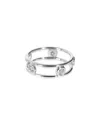 Tiffany & Co . Elsa Peretti Diamond By The Yard Platinum 0.50 Ct. Tw. Diamond Ring (authentic Pre-lov In Metallic