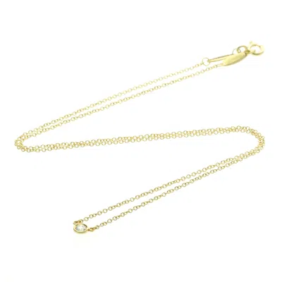 Pre-owned Tiffany & Co . Elsa Peretti Diamonds By The Yard 18k Yellow Gold With Diamond Gold Yellow_gold Neckla