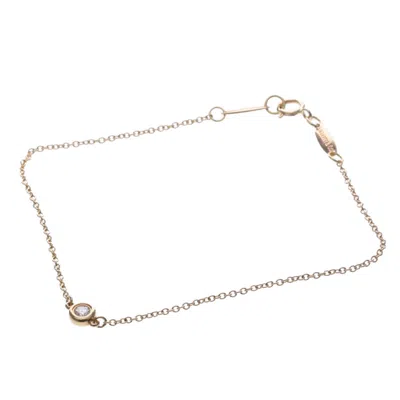Pre-owned Tiffany & Co . Elsa Peretti Diamonds By The Yard Bracelet 18k Rose Gold With Diamond Gold Pink_gold B