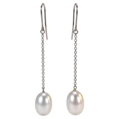 Pre-owned Tiffany & Co . Elsa Peretti Freshwater Pearl Drop Earrings In Multiple