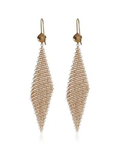 Pre-owned Tiffany & Co . Elsa Peretti Mesh Earrings (authentic Pre-loved)