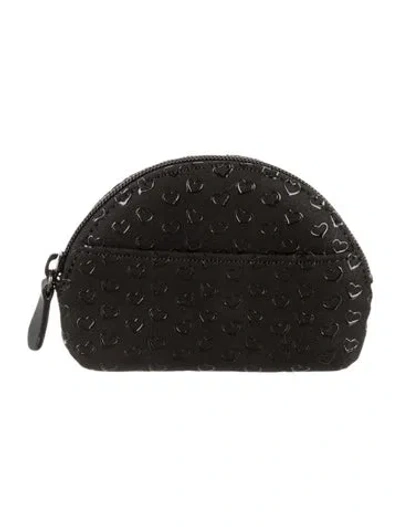 Pre-owned Tiffany & Co Elsa Peretti Mini Coin Purse Coin Pouch In Black