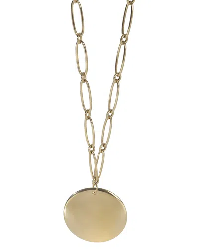 Tiffany & Co . Elsa Peretti Round Disc 18k Gold Necklace (authentic Pre-loved)