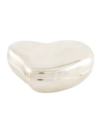 Pre-owned Tiffany & Co Elsa Peretti Silver Heart Box