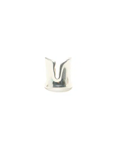 Pre-owned Tiffany & Co Elsa Peretti Split Silver Ring