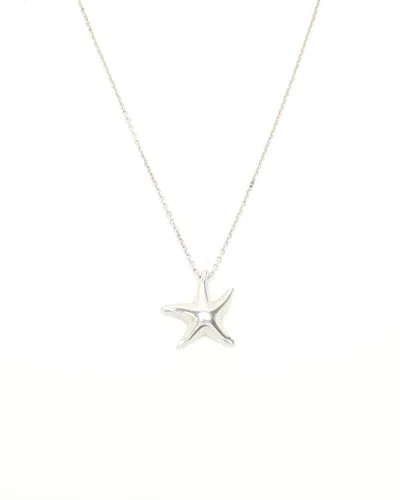 Tiffany & Co Elsa Peretti Starfish Necklace In Metallic