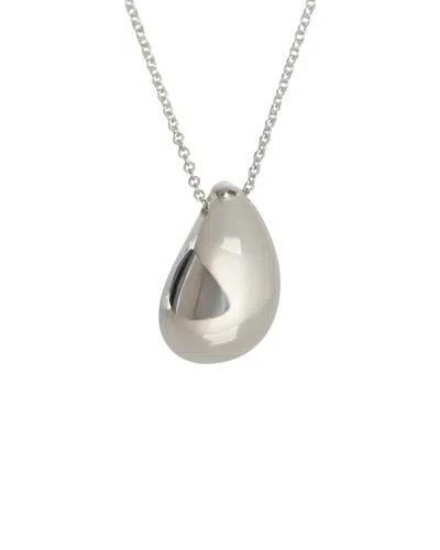 Tiffany & Co . Elsa Peretti Teardrop Silver Pendant (authentic Pre-loved) In Metallic